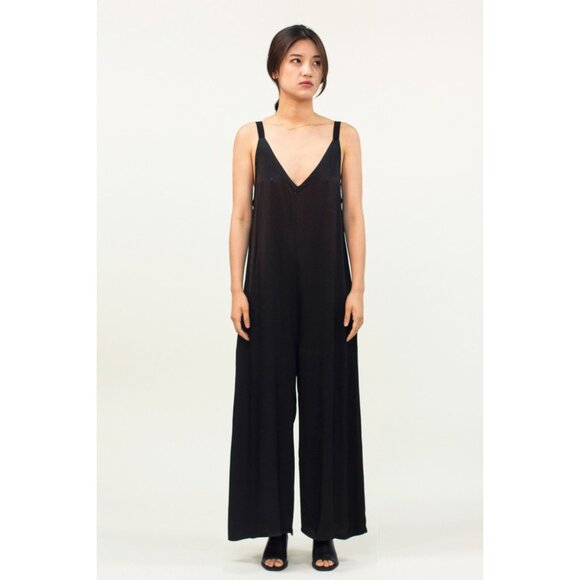 LACAUSA Black Santi Jumpsuit Size Small 41377 - Picture 2 of 14